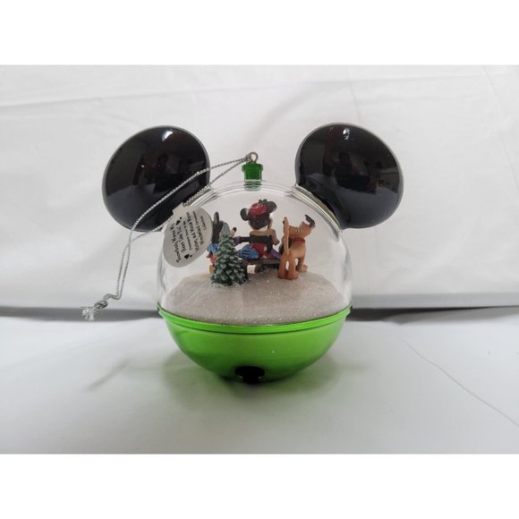 Mickey Mouse Snow Globe Ornament SNOWBODY WARMS MY HEART Bradford #A1129 COA - Picture 3 of 9